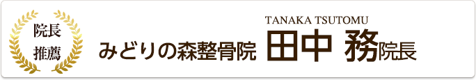 みどりの森整骨院 田中務院長